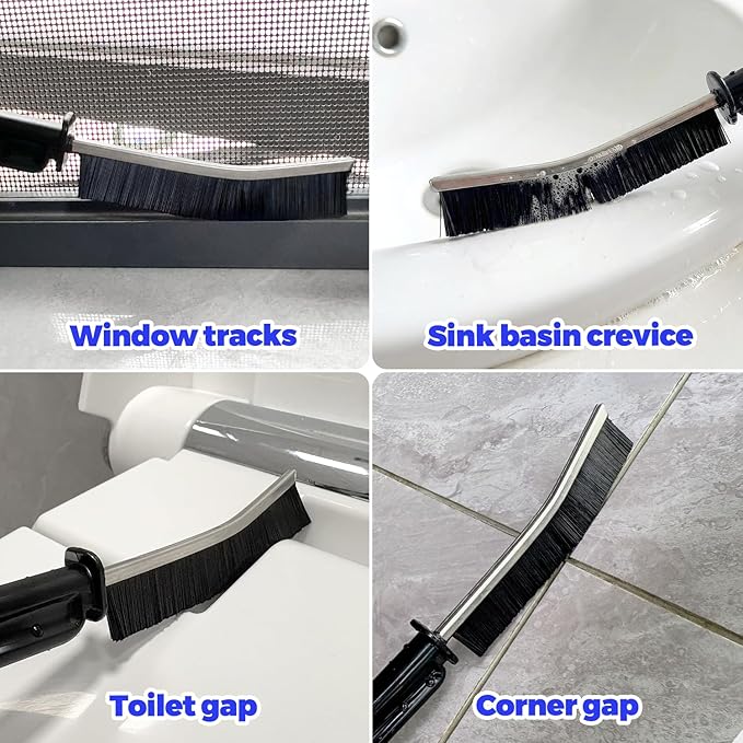 Holikme Dryer Vent Cleaner Kit - 5 Piece Flexible Snake Tool for Lint Removes & Hair Clogs, Suitable for Drain Pipes,Condenser, Refrigerator Coils, Radiators, Toilets, Sinks & Tile Grout
