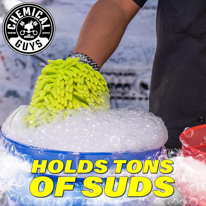 Chemical Guys Foam Blaster 6 Car Wash Gun, Chemical Guys Foam Gun, and Chenille Scratch-Free Microfiber Wash Mitt - Connects to Any Garden Hose for Thick Suds - Safe for Cars, Trucks, SUVs - 2 Items