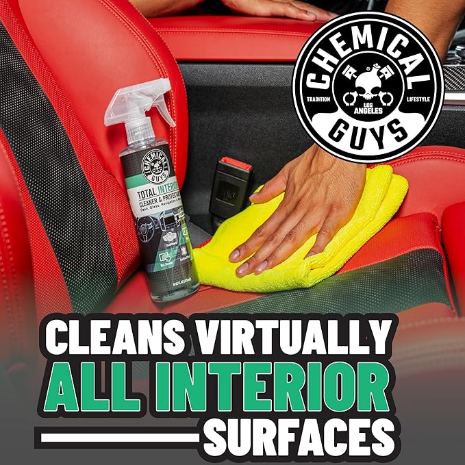 Chemical Guys Total Interior Cleaner Variety Kit With Storage Bag New Car And Black Cherry Scents Microfiber Towels Giftable Car Care Set