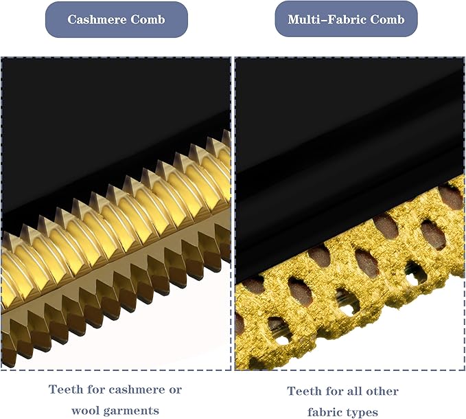 4 Pieces Sweater Combs to Remove Pilling Sweater Defuzzer Multi-Fabric Shaver and Cashmere Comb Wool Pilling Remover Pills, Fuzz from Clothes (Black)