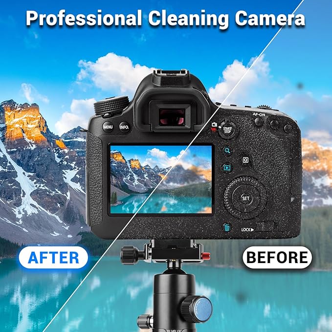 Aispour Camera Lens Cleaning Kit, 10-in-1 Camera Cleaning Kit, Camera Lens Cleaner and Camera Accessories, Includes Lens Cleaning Kit/Lens Cleaner/Lens Cleaning Pen/Soft Brush