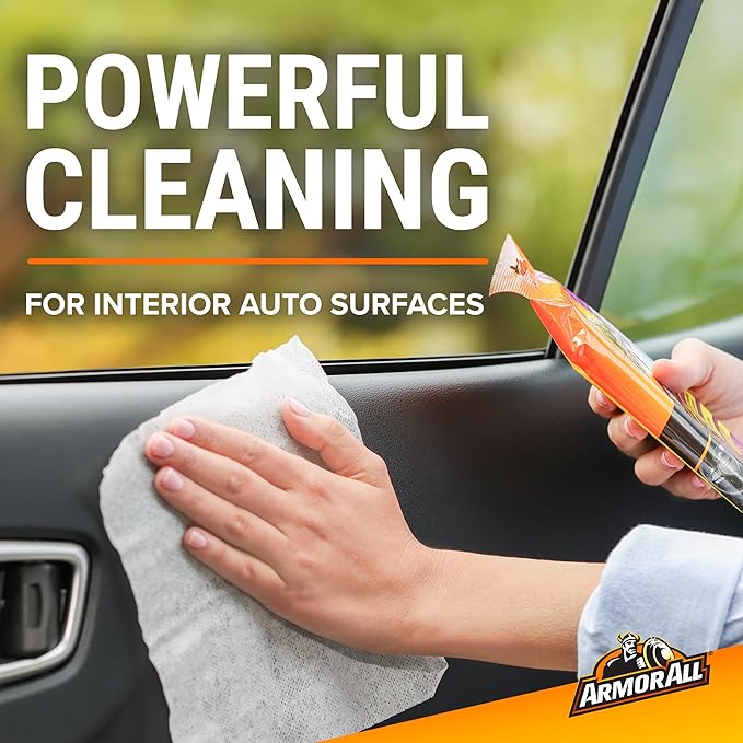 Armor All Interior Car Cleaning Wipes by Armor All, Car Wipes for Dirt and Dust, 60 Count Each, 6 Pack