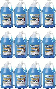 12 Pack Splash Original Blue Windshield Washer Fluid +32 Degree 1 Gallon
