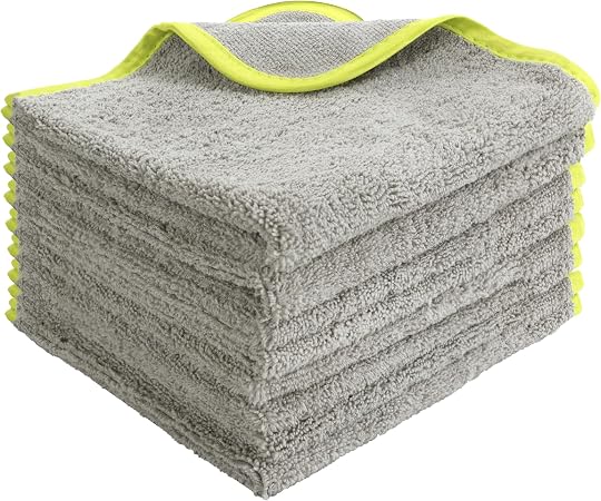 VIKING Utility Microfiber Towels for Cars, 16 x 16 Inch, 8 Pack
