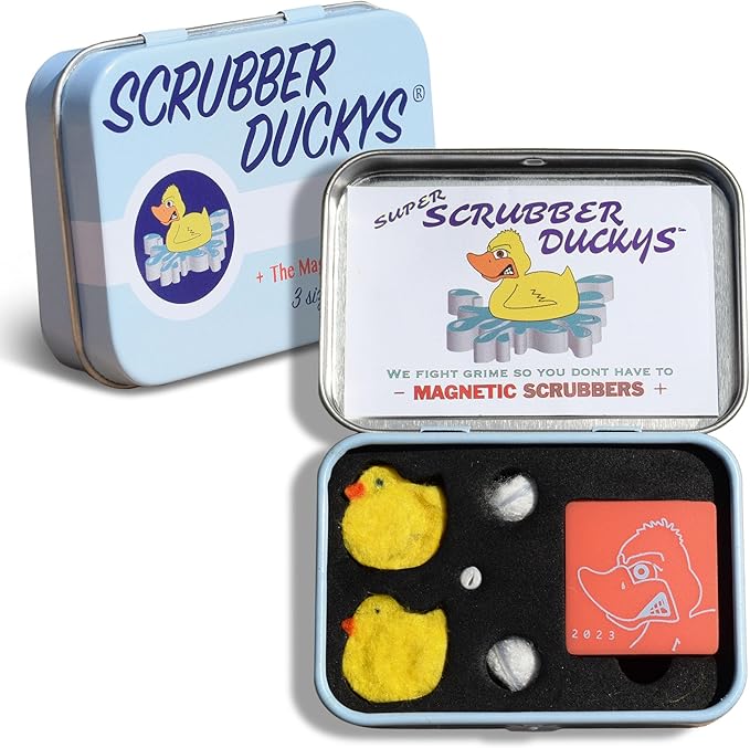 Scrubber Duckys Magnetic Glass Super Magnetic Glass Cleaner - 3 size scrubbers - Scratch-Free Cleaning Tool