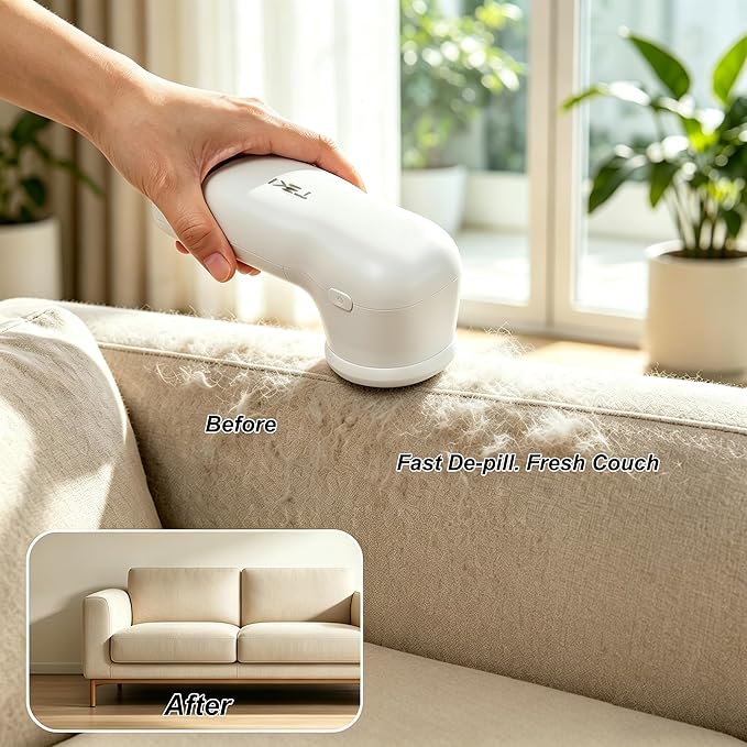 Fabric Shaver Lint Remover Sweater Shavers to Remove Pilling,Rechargeable Sweater Defuzzer with 2 Extra Blades, Fuzz Remover for Clothes Couch Furniture
