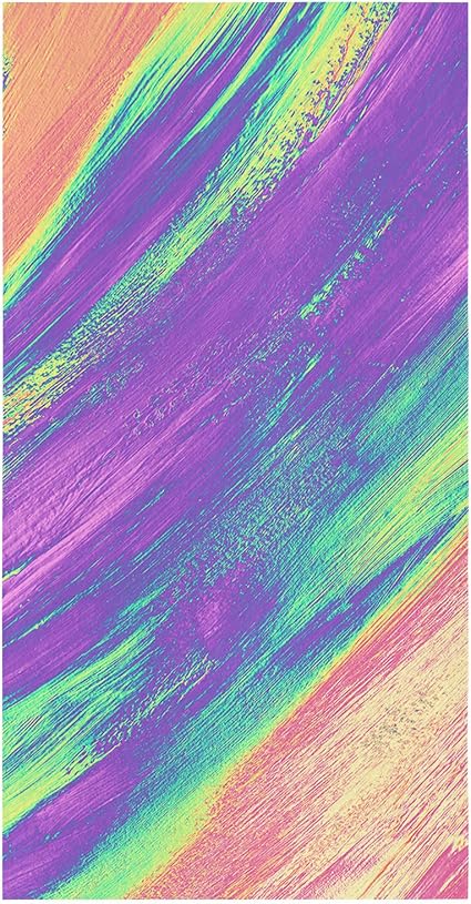 Kitchen Dish Towels and Dishcloths Sets 1 Pack, Purple Teal Red Ombre 18 X 28 Inches Absorbent Hand towels dish rags wit
