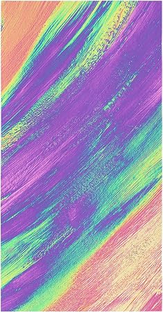 Kitchen Dish Towels and Dishcloths Sets 1 Pack, Purple Teal Red Ombre 18 X 28 Inches Absorbent Hand towels dish rags wit