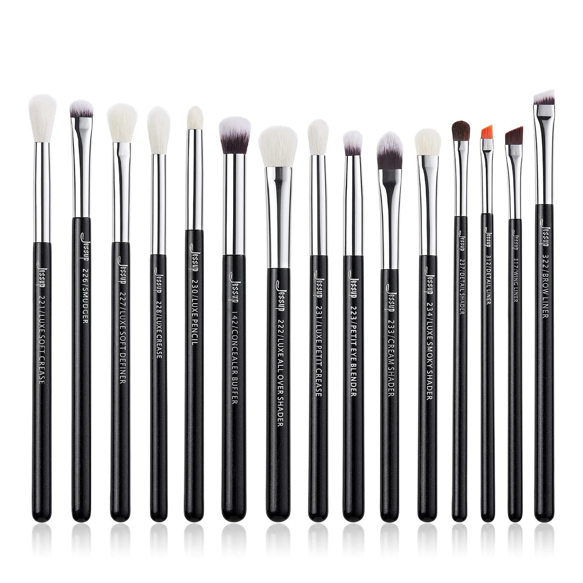 Eye Makeup Brushes Set Professional for Eyeshadow Eyeliner Brow T177