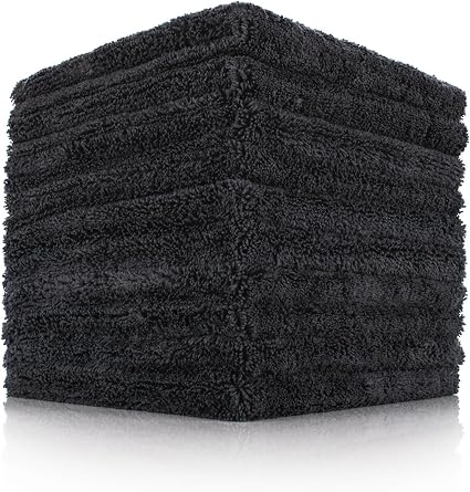 The Rag Company - Creature Edgeless Auto Detailing Towels (10-Pack) Professional 70/30 Blend, Dual-Pile Plush Microfiber