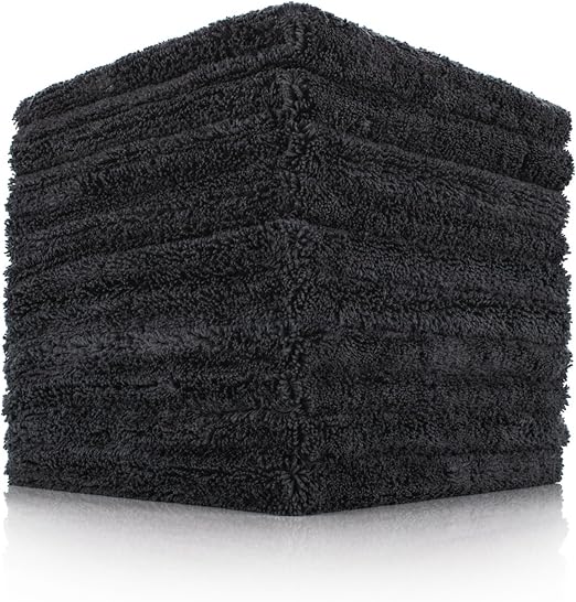 The Rag Company - Creature Edgeless Auto Detailing Towels (10-Pack) Professional 70/30 Blend, Dual-Pile Plush Microfiber