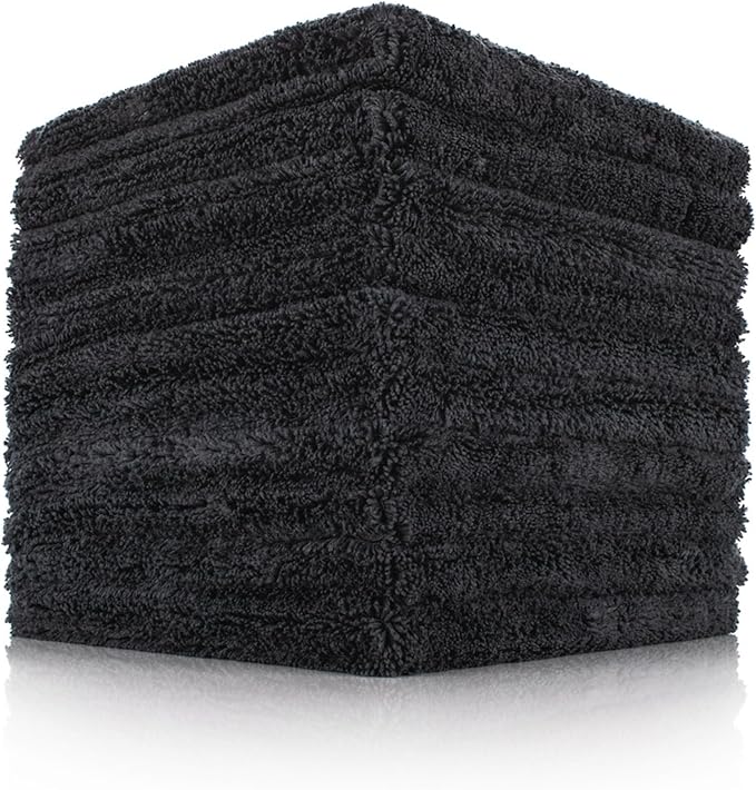 The Rag Company - Creature Edgeless Auto Detailing Towels (10-Pack) Professional 70/30 Blend, Dual-Pile Plush Microfiber