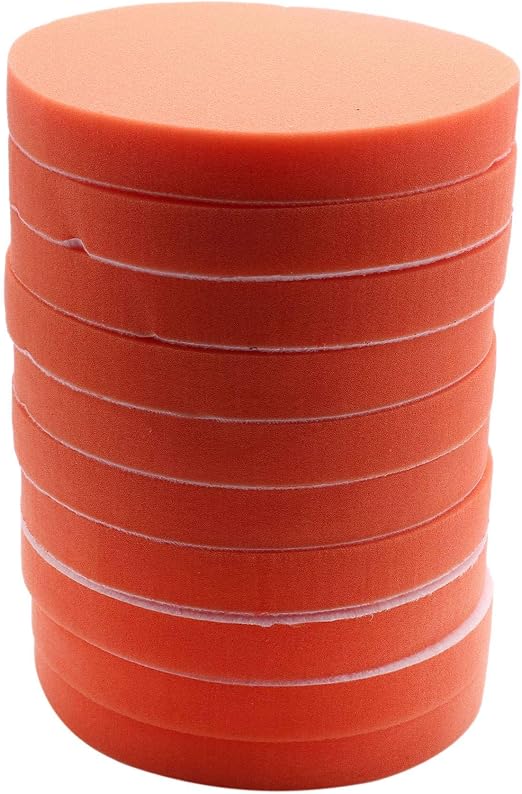 10Pc 180Mm 7 inch Flat Sponge Gross Polishing Buffing Pad Kit for Car Polisher Clean Waxing Paint Maintenance Care