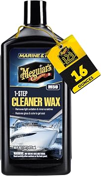 Meguiar's Professional M50 Marine/RV One-Step Cleaner Wax, 16oz