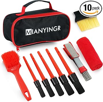 10Pcs Interior Detailing Brush Set