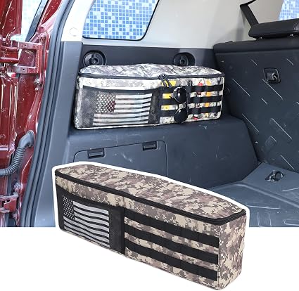 Car Trunk Tail Box Organizer Side Storage Tray Compatible with Toyota FJ Cruiser 2007-2021 Oxford Cloth Multifunction St