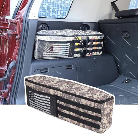 Car Trunk Tail Box Organizer Side Storage Tray Compatible with Toyota FJ Cruiser 2007-2021 Oxford Cloth Multifunction St