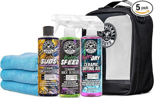 Chemical Guys, Ceramic Wash & Maintain Kit, HydroSuds, HydroSpeed & Dry