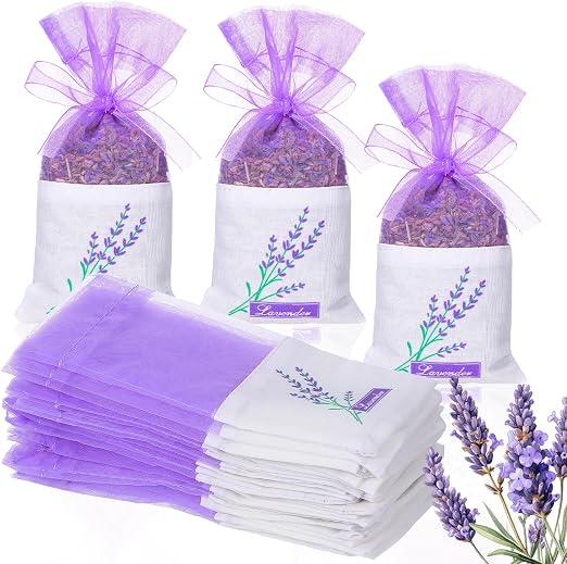 FOMIYES Sachet Bags 30-Pack Empty Lavender Sachet Bags Drawstring Jewelry Bag Breathable Mesh Storage Pouches for Lavend