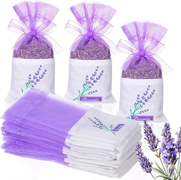 FOMIYES Sachet Bags 30-Pack Empty Lavender Sachet Bags Drawstring Jewelry Bag Breathable Mesh Storage Pouches for Lavend