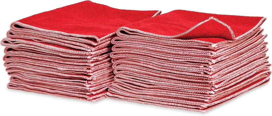 Griot's Garage Microfiber Shop Towels for Car Cleaning and Detailing, Lint-Free, Ultra-Absorbent Wash Cloths, 13" x 15",
