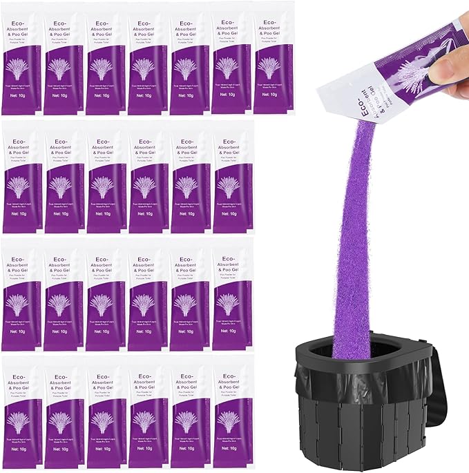 Poo Gel for Portable Toilet, Poo Gel for Camping Toilet, Poo Deodorizing Treatment Portable for car Camping Camping Toilet Bags