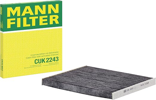 MANN-FILTER CUK 2243 Interior Filter Pollen filter with active charcoal – For passenger cars