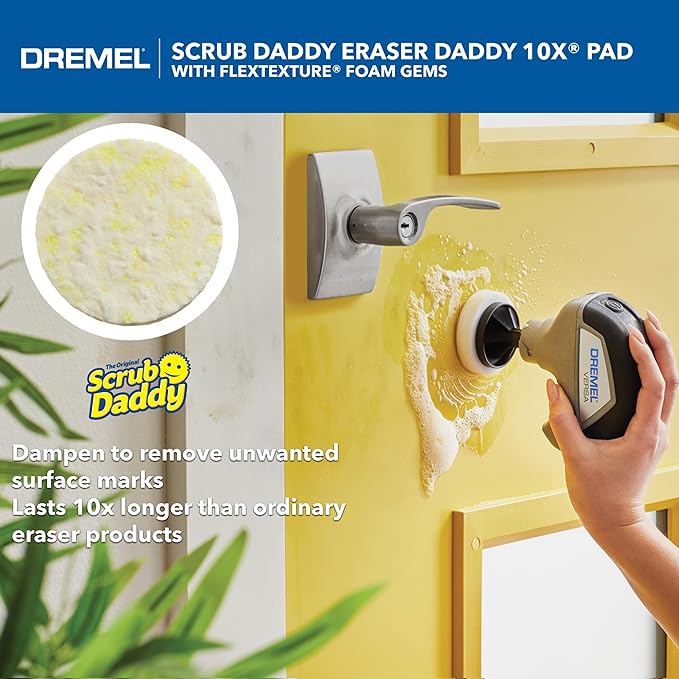 Dremel Versa 5-Pack Scrub Daddy Cleaning Sponge Pads, Variety Pack for Multi-Surface Cleaning, for use in Kitchen, Household and Bathroom - Compatible with Versa Power Scrubber Tool, PC360-5
