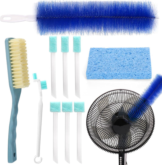 XANGNIER Fan Cleaning Brush Dust Removal Tool Kit,Bendable,10 Pcs