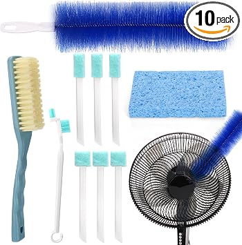 XANGNIER Fan Cleaning Brush Dust Removal Tool Kit,Bendable,10 Pcs