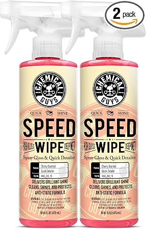 Chemical Guys WAC_202_1602 Speed Wipe Spray Gloss & Quick Detailer, Great for Cars, Trucks, SUVs, Motorcycles, RVs & Mor