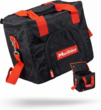Maxshine Universal Detailing Tool Bag Tote with Belt & Handle | Durable 1680D Oxford Fabric | Compact Storage Organizer 