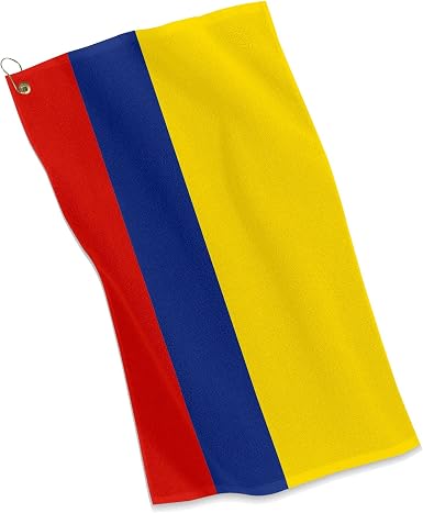 ExpressItBest Golf/Sports Towel - Flag of Colombia - Colombian
