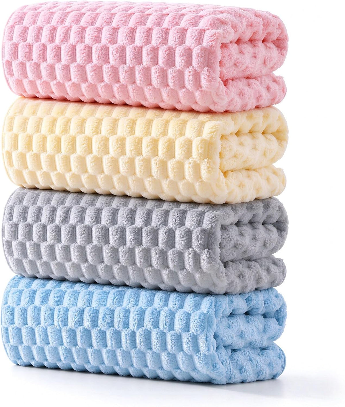 4 Pack Microfiber Bath Towels, Quick Dry, Super Soft, 27.5"x55"
