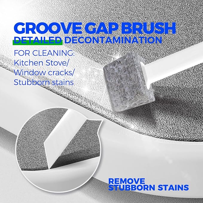 Holikme 7 Pack Deep Cleaning Brush Set, Scrub Brush, Grout Brush, Pool Brush, Scrub Pads with Scraper Tip Scouring Pads, for Pool Walls, Bathroom, Floor, Bike, Tub, Shower and Kitchen Surface (Blue)