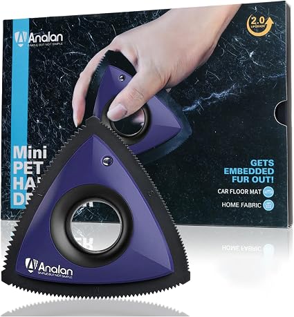 Analan Mini Pet Hair Remover for Car Detailing Dog Hair Tool(Blue Violet)