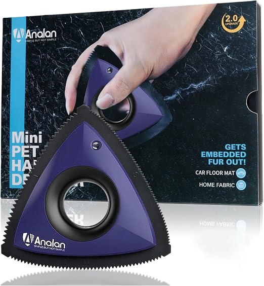 Analan Mini Pet Hair Remover for Car Detailing Dog Hair Tool(Blue Violet)