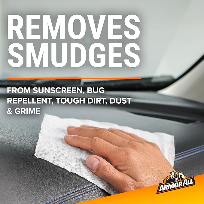 Armor All Interior Car Cleaning Wipes by Armor All, Car Wipes for Dirt and Dust, 60 Count Each, 6 Pack