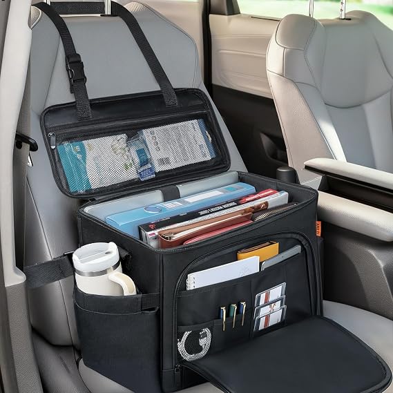 ANILD Front Car Seat Organizer, Car Office Work Truck Organizer