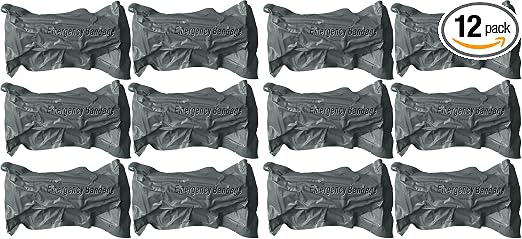 6 Inch Israeli Style Emergency Bandage, Compression Trauma Pressure Wound Dressing, Medical Sterile Vacuum Sealed, Traum
