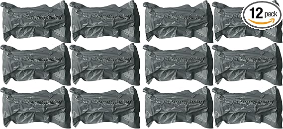 6 Inch Israeli Style Emergency Bandage, Compression Trauma Pressure Wound Dressing, Medical Sterile Vacuum Sealed, Traum