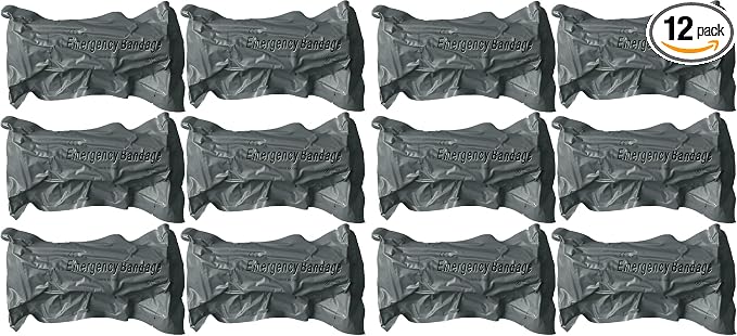 6 Inch Israeli Style Emergency Bandage, Compression Trauma Pressure Wound Dressing, Medical Sterile Vacuum Sealed, Traum