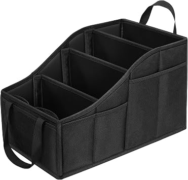 YOHOOLYO Car Seat Organizer with 4 Compartments, 4 Cup Holders