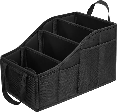 YOHOOLYO Car Seat Organizer with 4 Compartments, 4 Cup Holders