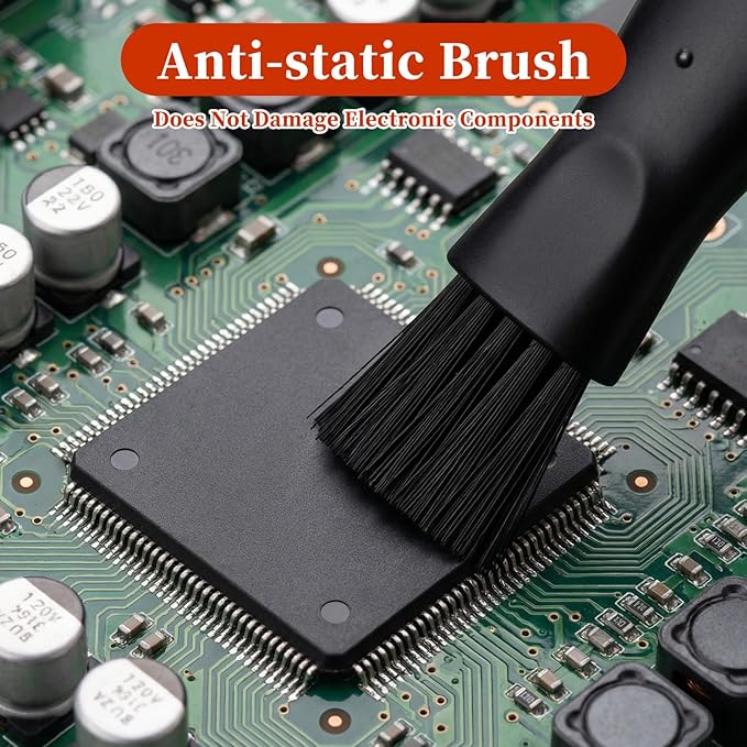 Keyboard Cleaner - 10 Pcs Mini Anti Static Laptop Cleaning Kit - Nylon Dust Brushes for Keyboard, Computer Motherboard, Fans, Camera & Small Spaces Electronic Devices