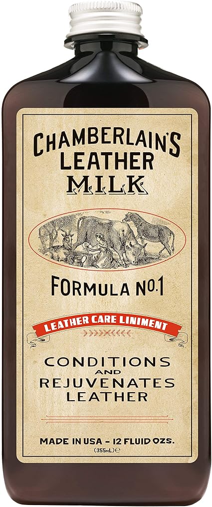 Leather Milk Conditioner and Cleaner for Furniture, Cars, Purses and Handbags. All-Natural, Non-Toxic Conditioner Made i