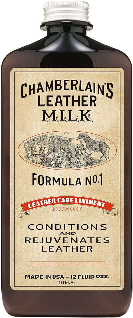 Leather Milk Conditioner and Cleaner for Furniture, Cars, Purses and Handbags. All-Natural, Non-Toxic Conditioner Made i
