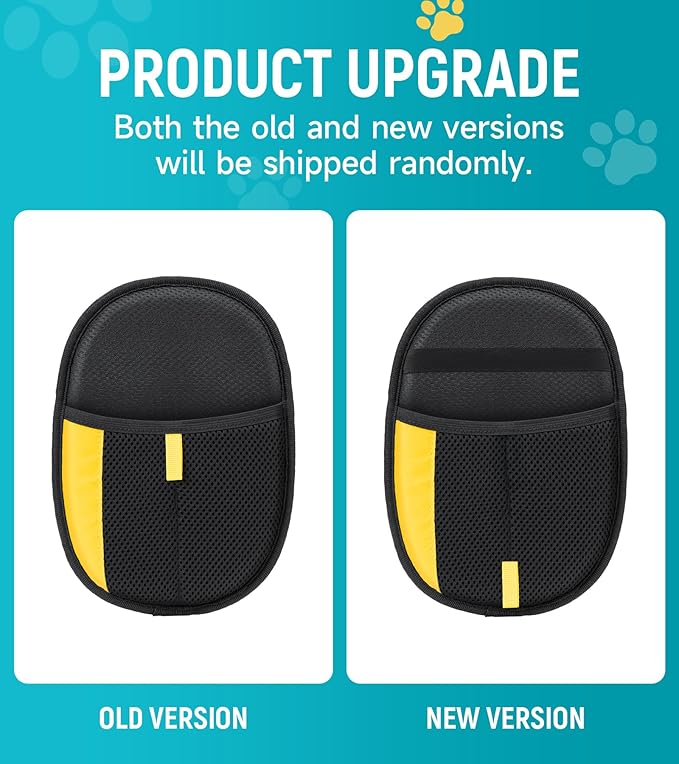 Pet Hair Removal Glove for Dogs & Cats - Upgraded Reusable Electrostatic Pet Hair Glove, Pet Hair Remover Tool for Laundry, Couch, Carpet & Car Seat, Gentle Grooming Mitt