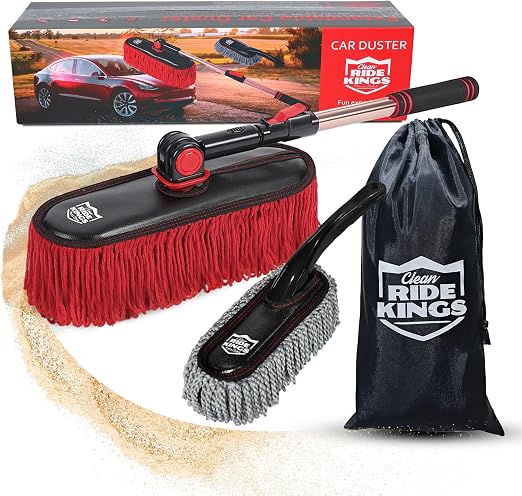 Car Duster Set, Loop End, 3 Pcs