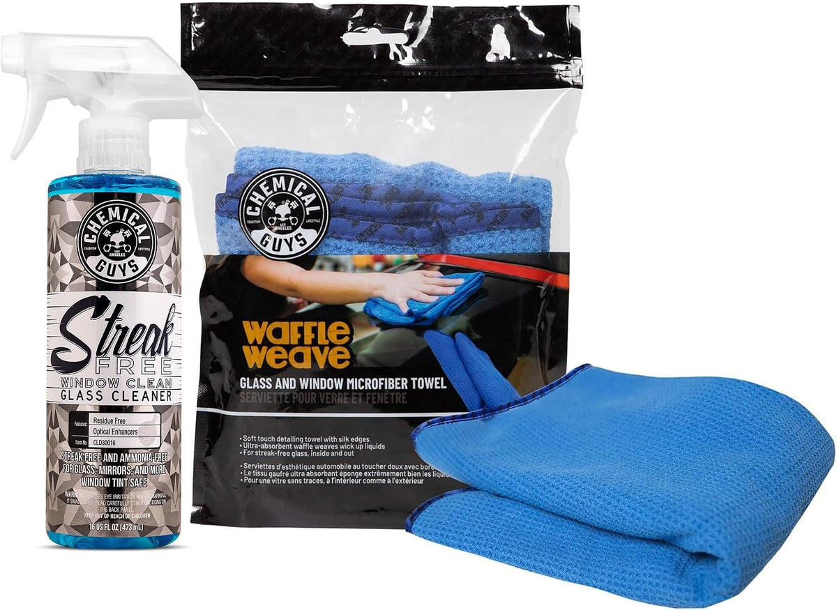 Streak Free Glass & Window Cleaner and Towel